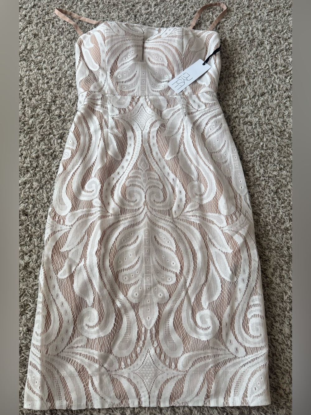 NWT RYSE The Label Lace Bodycon Dress With Spaghetti Straps
